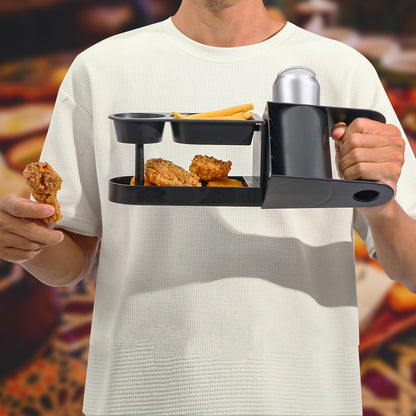 HEBEERNEW Snacks holder couch tray with can beer holder father day gift snacks container with drinks