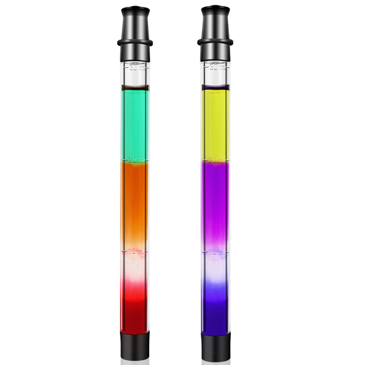 HEBEERNEW Portable take shots tube straw Shot Holder for Drinks Chasers 1OZ Black Shot Straw