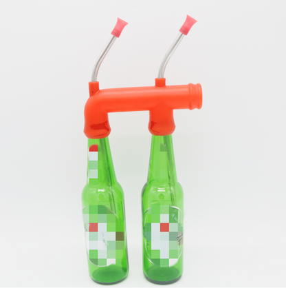 Hebeernew double beer bottle snorkel