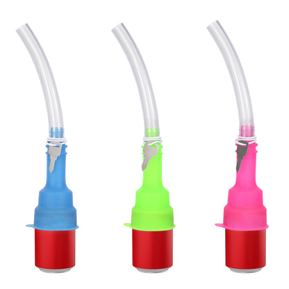 HEBEERNEW Beer Bong Funnel Portable Beer Shotgun Toll for Parties Can Drinking Straw for Beer, Soda, Drinks Great Beer Shotgunning Tool with Key