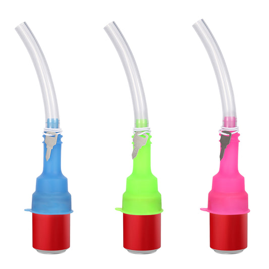 HEBEERNEW Beer Bong Funnel Portable Beer Shotgun Toll for Parties Can Drinking Straw for Beer, Soda, Drinks Great Beer Shotgunning Tool with Key